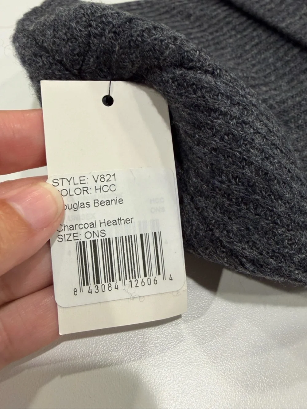 Vuori Douglas Beanie Grey Men's Women's Adult Hat NWT Soft Cashmere Blend